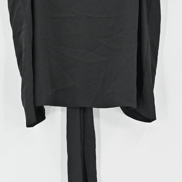 New BAR III Black Satin V Neck Camisole Reversible Bow Tie Top Womens Sz Medium - Picture 4 of 11